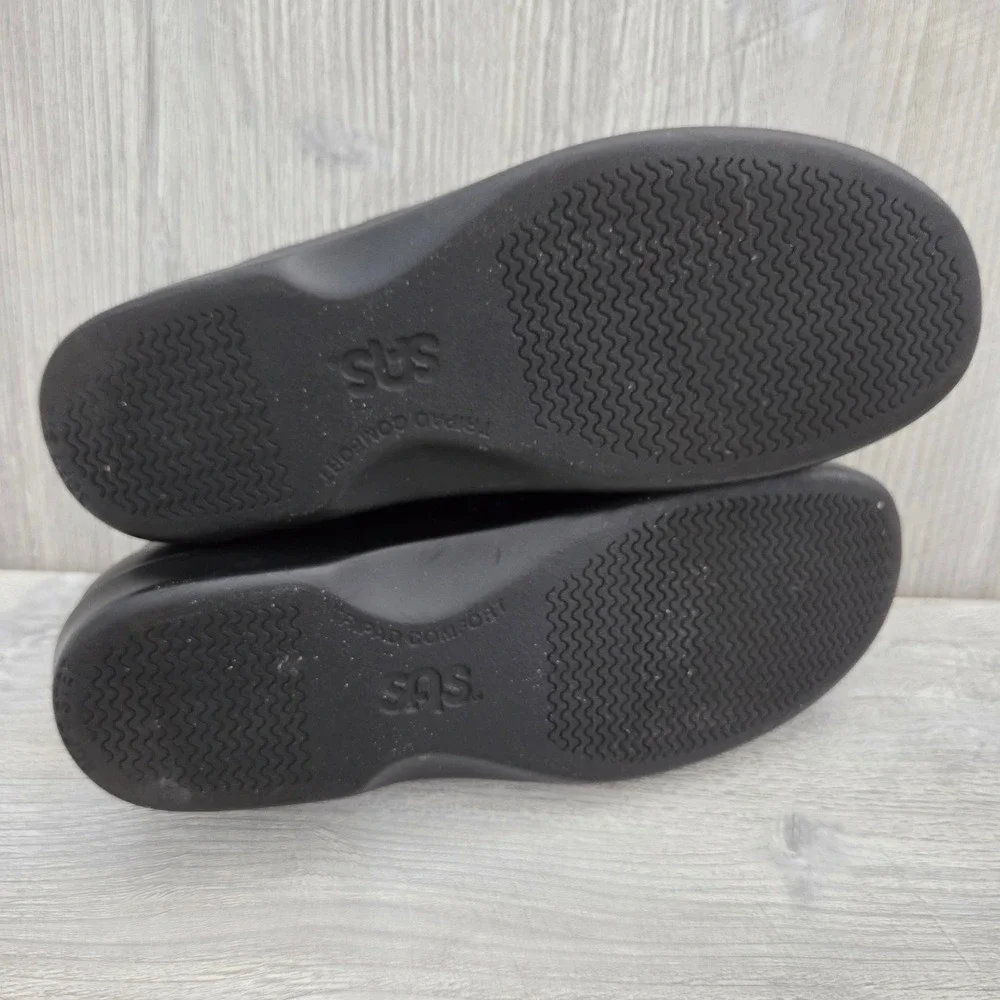 SAS Viva Tripad Comfort Loafers‎ Black Leather Slip On Shoes Womens 8 M